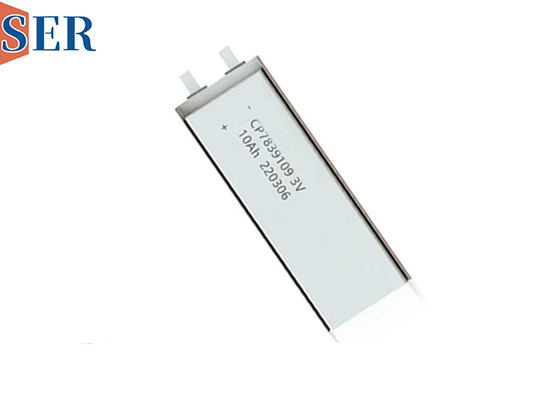 Niestandardowa podstawowa cienka bateria litowo-manganowa CP7839109 3,0 V 10 Ah