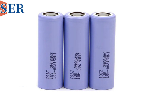Wysokiego zużycia typu INR21700 40T Samsung Li Ion Battery 3.6V Cylindrical Rechargeable Battery For Power Tools