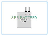 Podstawowa płaska ultra cienka bateria CP503742 3 V do noszenia urządzenia elektrycznego