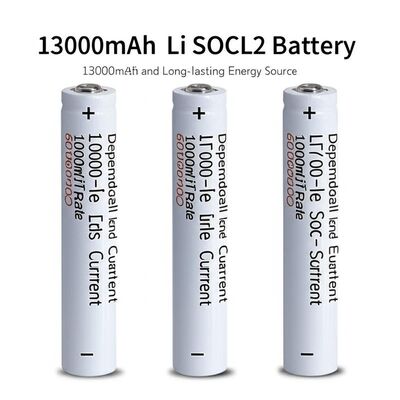 13000mAh Li SOCL2 Battery 2% Self-life Rate 600mA Pulse Current Dependable and Long-lasting Energy Source