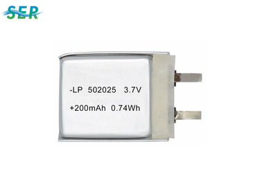 Mała bateria litowo-polimerowa 502025 3,7 V, ogniwa litowo-polimerowe 210 mAh