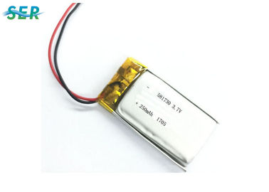 Bezprzewodowa klawiatura Bateria litowo-polimerowa Najmniejszy 581730 3,7 V 250 mah