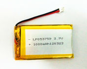 Ultra cienka bateria litowo-polimerowa 503759 3,7 V 1300 mAh Cykl życia 500 do urządzenia śledzącego GPS
