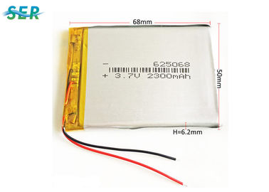Akumulator litowo-polimerowy o wysokim rozładowaniu 3,7 V 2300 mah 625068 z przewodem PCM