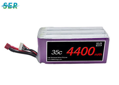 Akumulator LiPO o wysokim rozładowaniu, akumulator do helikoptera 6S1P RC 22,2 V 4400 mAh 35C