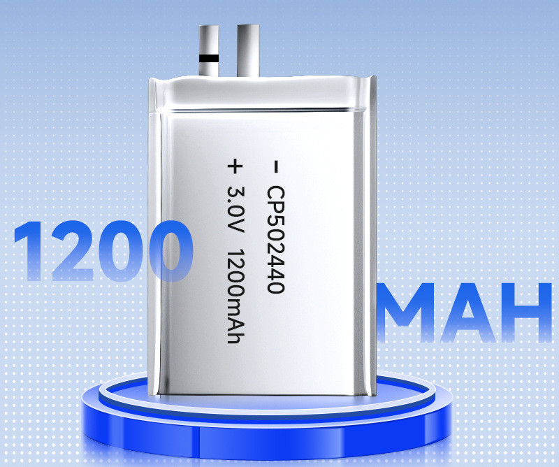 Dostosuj CP502440 3,0 V 1200 mAh Ultra cienka bateria Li-MnO2 Pokrowiec na RFID GPS