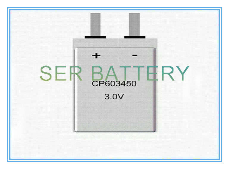 Cienka, cienka bateria litowo-manganowa 3 V CP603450 do aktywnego znacznika elektronicznego