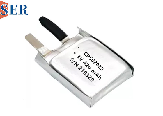 SER CP502025 Soft Package bateria litowo-manganowa 3.0V Li-MnO2