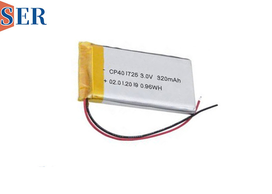 3.0V Ultra Thin LiMno2 Soft Battery CP401725 Jednorazowa Li-MnO2 Poch Battery