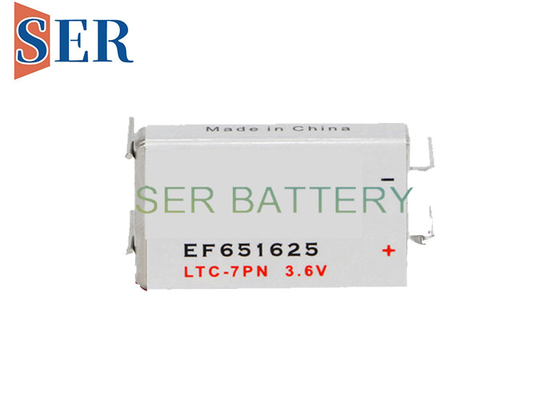 EF651625 3,6 V bateria pryzmatyczna LISOCL2 LTC-3PN z zaciskami pinów